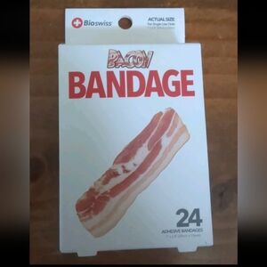 Bioswiss Bacon Bandage - White with Red Accents